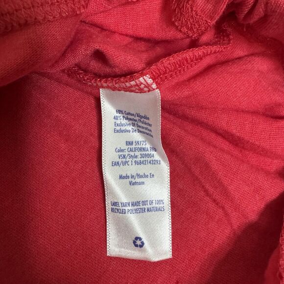 Limited Too Girls California Crop T-Shirt Top Blouse Red White M 10 NWT - Picture 10 of 11